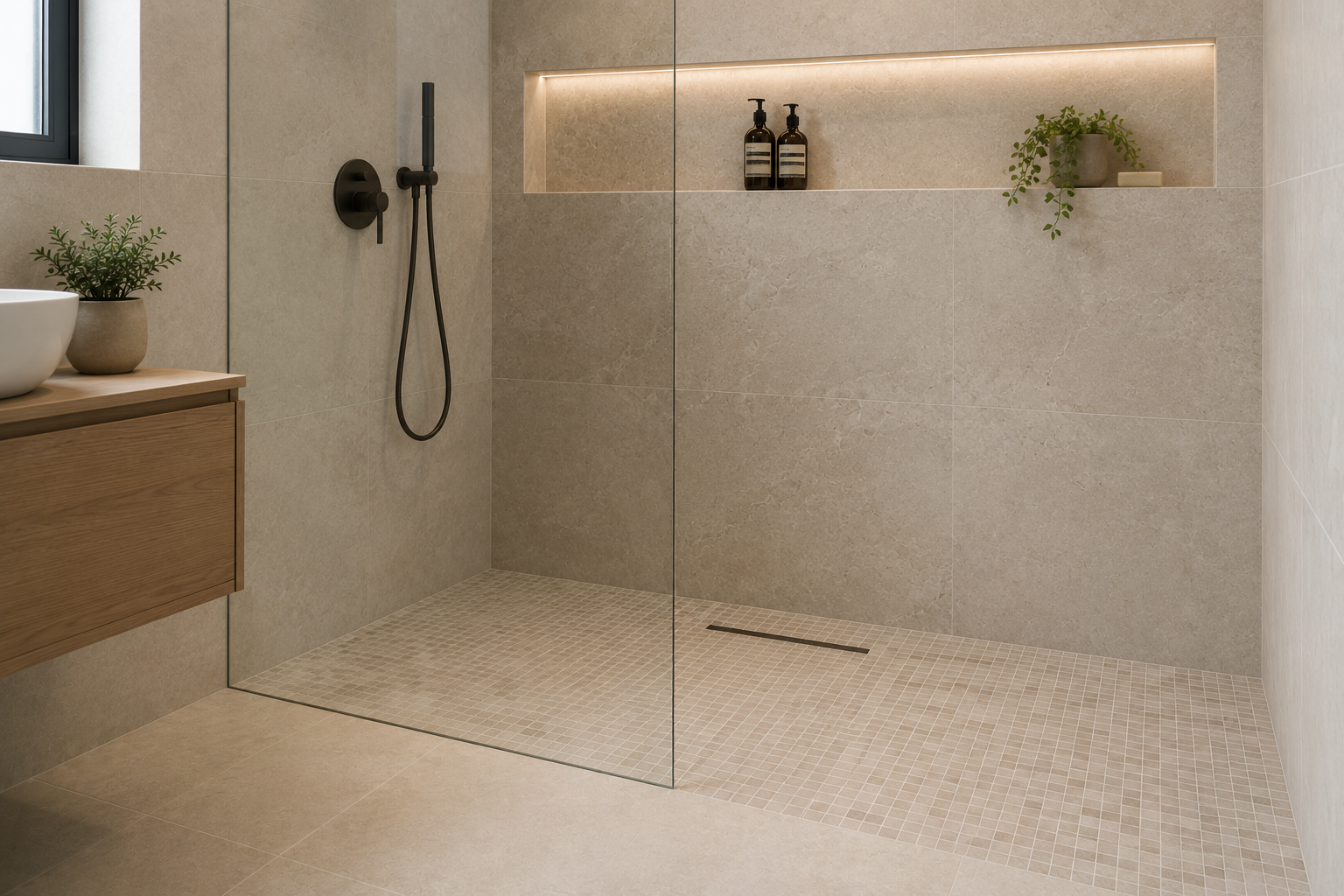 Douche à l'italienne