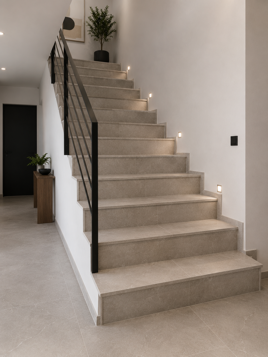 Escalier carrelé