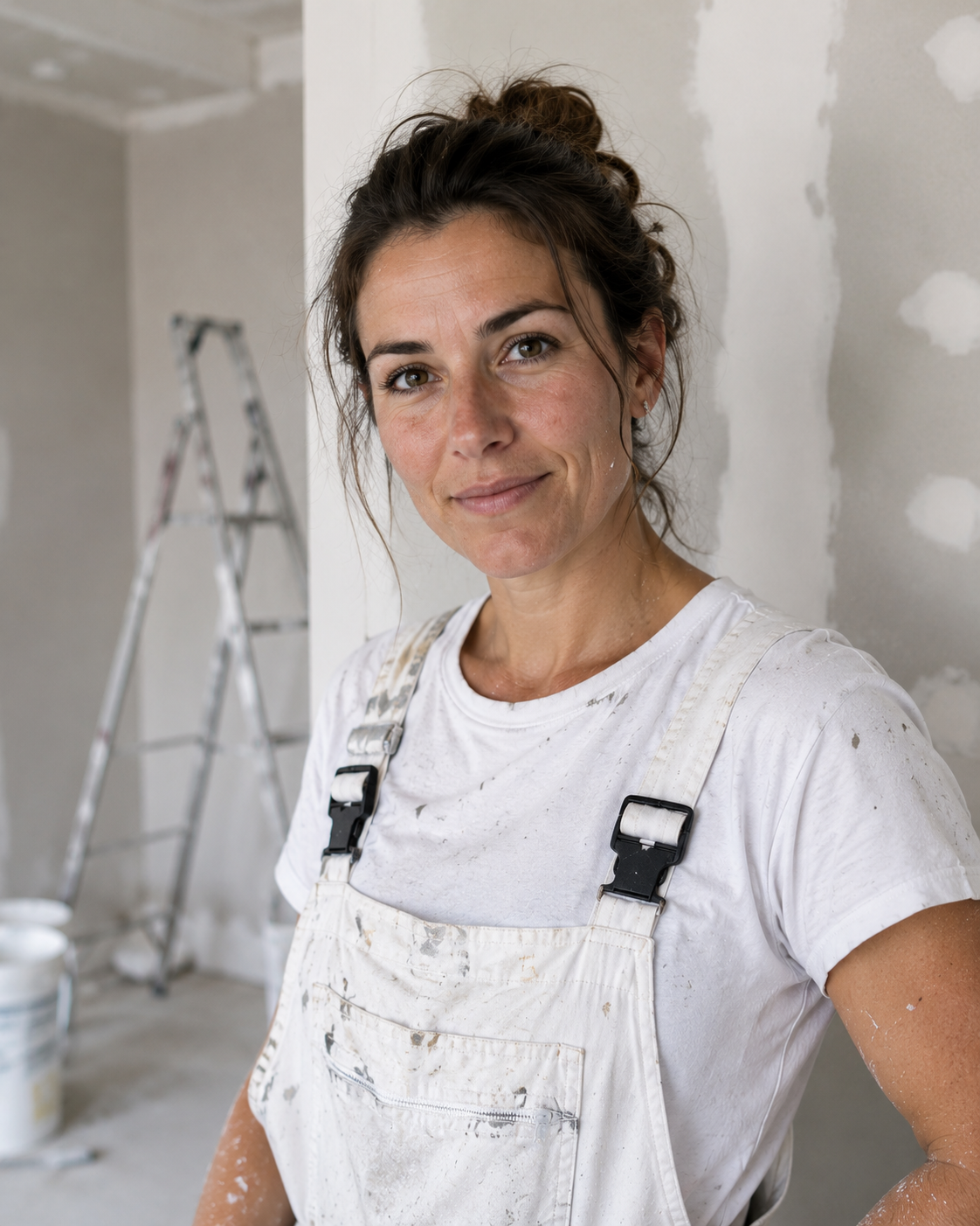 Peintre de l'Atelier Renard sur un chantier